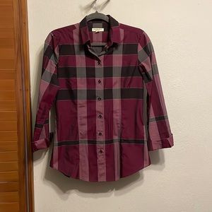 Burberry button down shirt. Like new.